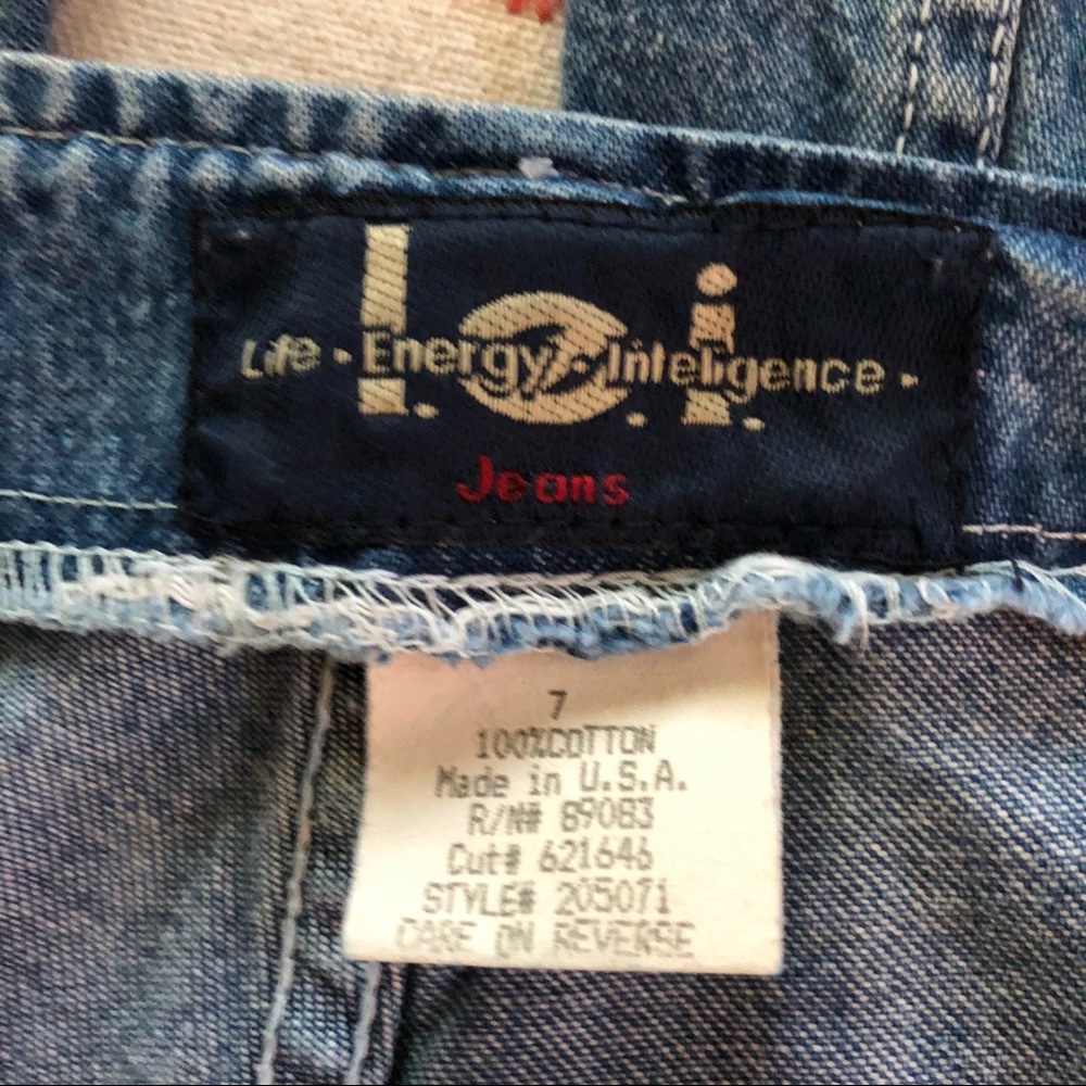 Vintage L.E.I. Bell Bottom Penny Lane Retro Jeans. Y2K. 100% Cotton. Size 7 - Picture 9 of 12